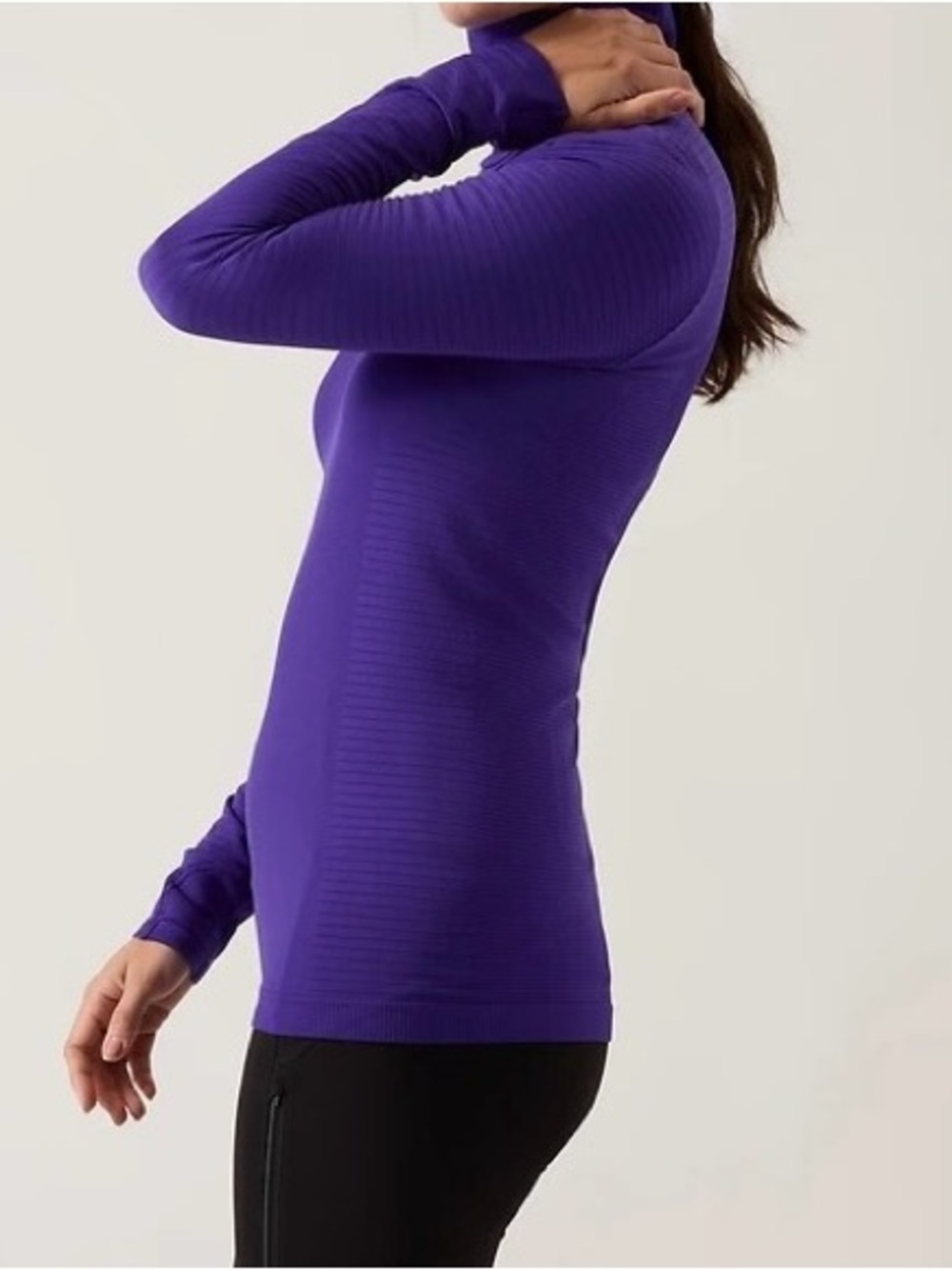 Brand New-Athleta Women’s Flurry Blizzard Rib Turtleneck - Picture 3 of 5